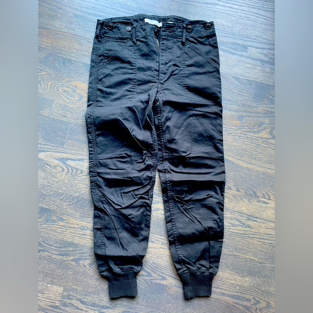 VINCE Black Cargo Jogger Pants, Size 0